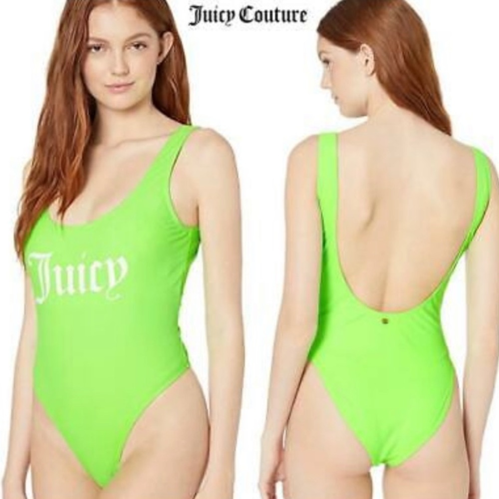 🆕 || JUICY COUTURE || Lime Green One Piece Swim Suit
